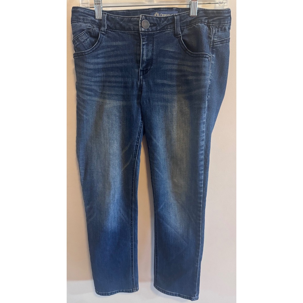 Democracy "Flex"-ellent Straight Denim Flattering Fit Elevated Everyday Jeans 4